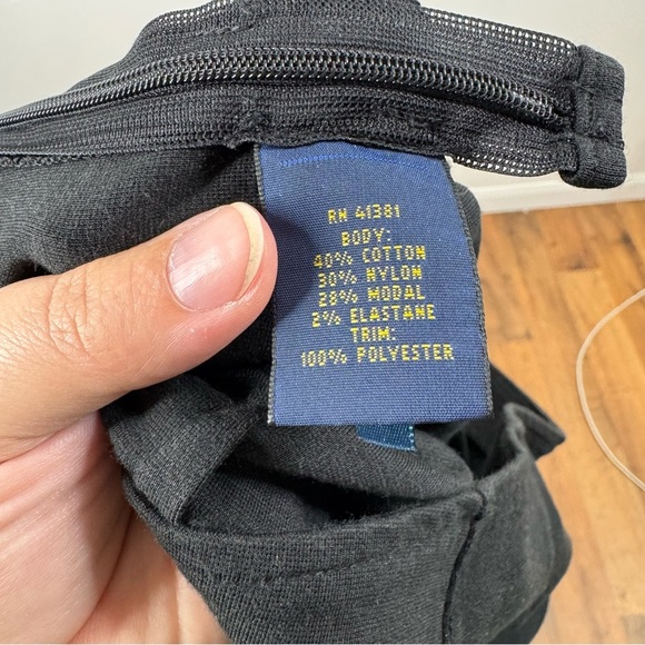 Polo Ralph Lauren Black Side Stripe Stretch Ankle Pants Size 6 - Picture 4 of 4